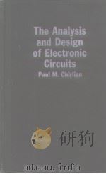 Analysis and Design of Electronic CIrcuits PDF电子版封面