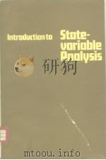 Introduction to State-variable Analysis PDF电子版封面 0333146808