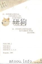 13.INTERNATIONAL CONGRESS ONACOUSTICS13.CONGRES INTERNATIONALD'ACOUSTIQUE 13.INTERNATIONALERKON PDF电子版封面