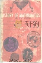 HISTORY OF MATHEMATICS VOLUME I PDF电子版封面