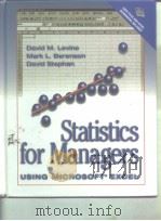 Statistics for Managers PDF电子版封面 0134629124