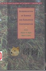 BIOREMEDIATION OF SURFACE AND SUBSURFACE CONTAMINATION PDF电子版封面
