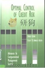 Optimal Control of Credit Risk PDF电子版封面 0792379381