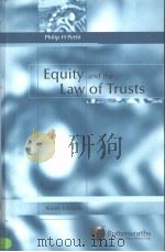 Epuity and the law of trusts PDF电子版封面 0521009332