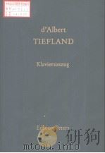 EUGEN d'Albet TIEFLAND PDF电子版封面