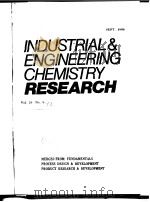 Industrial & Engineering Chemistry Research PDF电子版封面