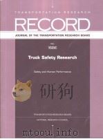 NO.1686 Truck Safety Research PDF电子版封面 0309071135