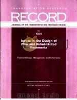 NO.1684 Issues in the Design of New and Rehabilitated Pavements PDF电子版封面 0309071097