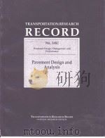 No.1482 Pavement Design and Analysis     PDF电子版封面  0309061202   
