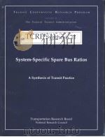 TCRP Synthesis 11 System-Specific Spare Bus Ratios PDF电子版封面