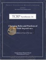 TCRP Synthesis 16  ChangingRoles and Practices of Bus Field Supervisors     PDF电子版封面     