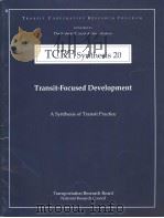 TCRP Synthesis 20 Transit-Focused Development PDF电子版封面