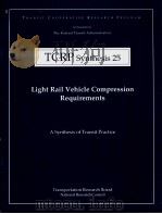 TCRP Synthesis 25 Light Rail Vehicle Compression Requirements PDF电子版封面