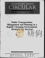 Public Transportation Management and Planning in a Rapidly Changing Environment:Strategies for Survi PDF电子版封面