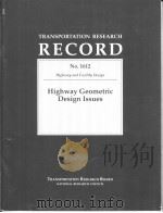 Highway Geometric Design Issues PDF电子版封面 0309064570