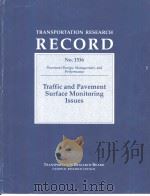 No.1536 Traffic and Pavement Surface Monitoring Issues PDF电子版封面 0309059089