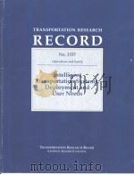 No.1537 Intelligent Transportation Systems:Deployment and User Needs PDF电子版封面 0309059119