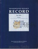 No.1547 Public-Sector Aviation Issues Graduate Research Award Papers 1994-1995 PDF电子版封面 0309062128