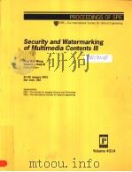 Security and Watermarking of Multimedia Contents III（ PDF版）