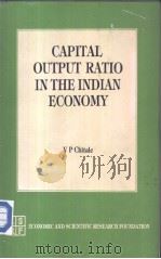 CAPITAL OUTPUT RATIO IN THE INDIAN ECONOMY PDF电子版封面 8170270995 V P Chitale