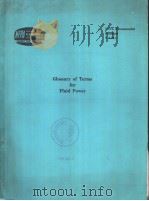 Glossary of Terms for Fluid Power PDF电子版封面