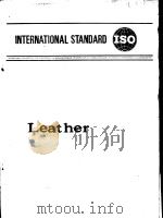 INTERNATIONAL STANDARD Leather PDF电子版封面