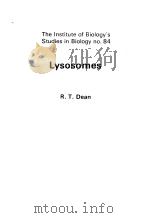 The Institute of Biology's Studies in Biology no 84 Lysosomes PDF电子版封面