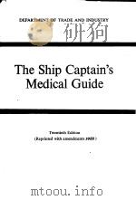 The Ship Captain's Medical Guide 1980 PDF电子版封面