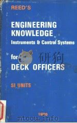 REED‘S ENGINEERING KNOWLEDGE Instruments & Control Systems for DECK OFFICERS PDF电子版封面