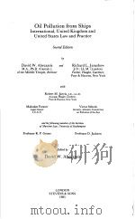 Oil Pollution from Ships Second Edition PDF电子版封面 042047000X