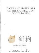 CASES AND MATERIALS ON THE CARRIAGE OF GOODS BY SEA PDF电子版封面