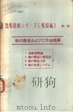 造船技术シリ一ズ（船読编）  第一卷  船の建造および工作法概要  Ⅰ  造船业概论（1971年03月第1版 PDF版）