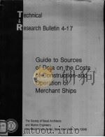 Guide to Sources of Data on the Costs of Construction and Operation of Merchant Ships PDF电子版封面