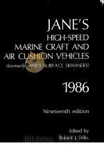 JANE‘S HIGH-SPEED MARINE CRAFT AND AIR CUSHION VEHICLES 1986 PDF电子版封面
