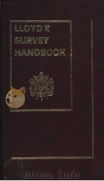 LLOYD‘S SURVEY HANDBOOK PDF电子版封面 185044031X