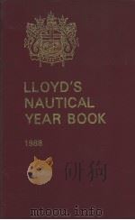 LLOYD‘S NAUTICAL YEAR BOOK 1988 PDF电子版封面 1850441340