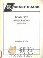 COAST GUARD LOAD LINE REGULATIONS SUBCHAPTER E FEBRUARY 1 1971 PDF电子版封面