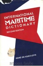 International Maritime Dictionary SECOND EDITION PDF电子版封面 0442020627