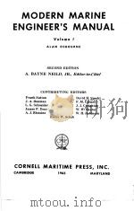 MODERN MARINE ENGINEER‘S MANUAL Volume Ⅰ 1 SAFETY AND FIRST AID PDF电子版封面