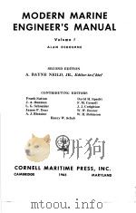 MODERN MARINE ENGINEER‘S MANUAL Volume Ⅰ 3 PIPE,FITTINGS AND PACKING PDF电子版封面