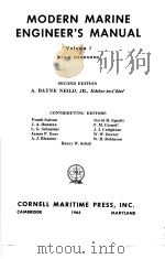 MODERN MARINE ENGINEER‘S MANUAL Volume Ⅰ 4 LUBRICATION PDF电子版封面