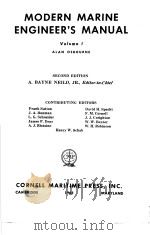 MODERN MARINE ENGINEER‘S MANUAL Volume Ⅰ 8 COMBUSTION PDF电子版封面