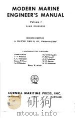 MODERN MARINE ENGINEER‘S MANUAL Volume Ⅰ 14 RECIPROCATING ENGINES PDF电子版封面
