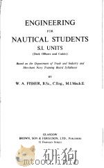 ENGINEERING FOR NAUTICAL STUDENTS PDF电子版封面