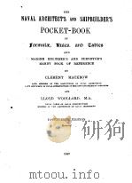 THE NAVAL ARCHITECT‘S AND SHIPBUILDER‘S POCKET-BOOK PDF电子版封面