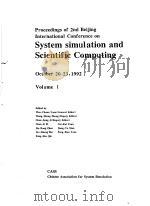Proceedings of 2nd Beijing International Conference on System simulation and Scientific Computing Vo PDF电子版封面