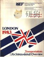 Compendium of Technical Papers LONDON 1983 SESSION 7 MICROPROCESSOR IN TRAFFIC CONTROL-BENEFIT FOR D PDF电子版封面