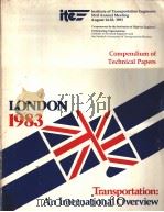Compendium of Technical Papers LONDON 1983 SESSION 12 THE HISTORY OF AREA WIDE TRAFFIC RESTRAINT PRO PDF电子版封面