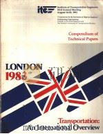 Compendium of Technical Papers LONDON 1983 SESSION 17 ENFORCEMENT OF ON-STREET PARKING CONTROLS IN L PDF电子版封面