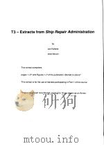 COMPENDIUM FOR Maintenance Planning and Maintenance Execution T3-Extracts from Ship Repair Administr（ PDF版）